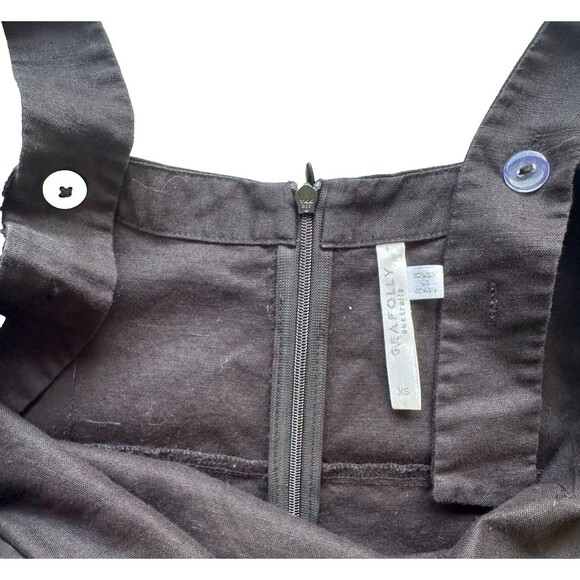 SEAFOLLY AUSTRALIA Black Criss Cross Back One Piece Jumpsuit LINEN XS Anthro - Picture 4 of 11